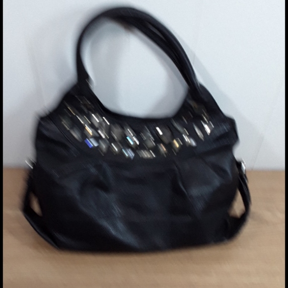 Stella and Max hobo  purse with rhinestone embellishs - Picture 3 of 8